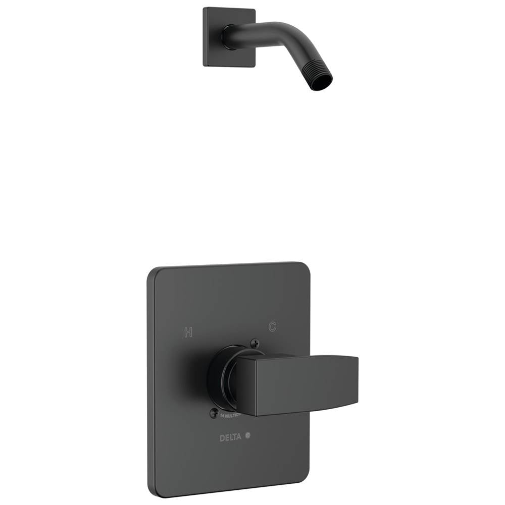 Delta Faucet - ModernE Monitor 14 Series Shower Trim - Less Head - Matte Black