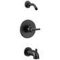 Delta Faucet - Trinsic Monitor 14 Series Tub & Shower Trim - Less Head - Matte Black
