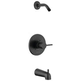 Delta Faucet - ModernE Monitor 14 Series Tub & Shower Trim - Less Head - Matte Black