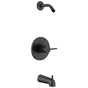 Delta Faucet - ModernE Monitor 14 Series Tub & Shower Trim - Less Head - Matte Black
