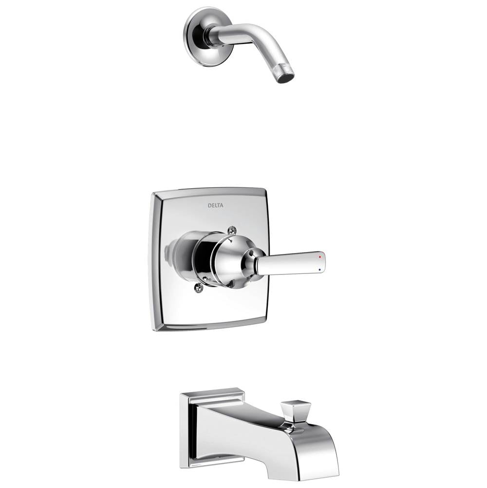 Delta Faucet - Ashlyn Monitor 14 Series Tub & Shower Trim - Less Head - Chrome