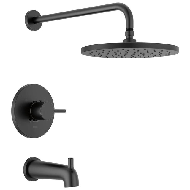 Delta Faucet - ModernE Monitor 14 Series Tub & Shower Trim - Matte Black