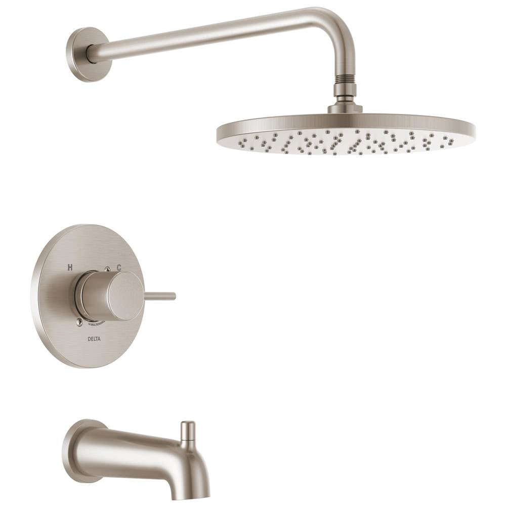 Delta Faucet - ModernE Monitor 14 Series Tub & Shower Trim - Spotshield Brushed Nickel