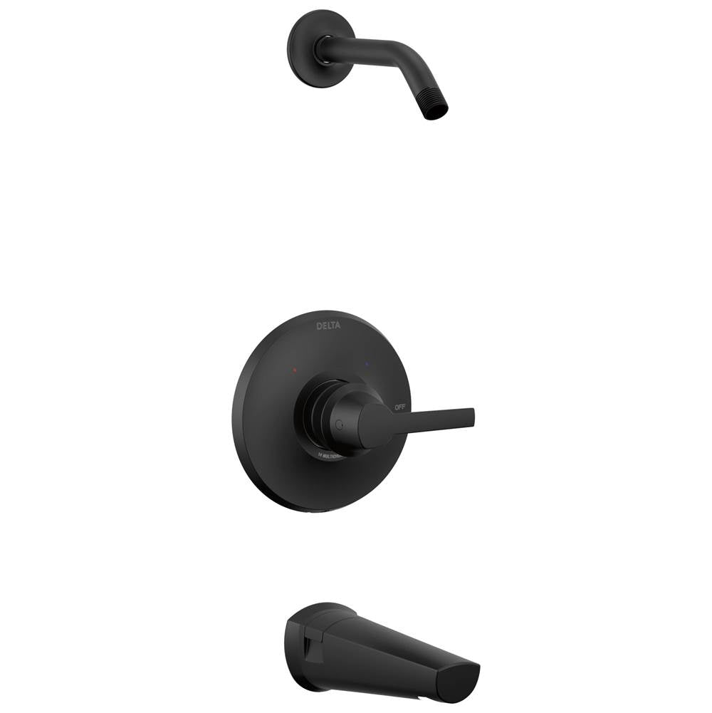 Delta Faucet - GaleonE 14 Series Tub & Shower Trim - Less Head - Matte Black