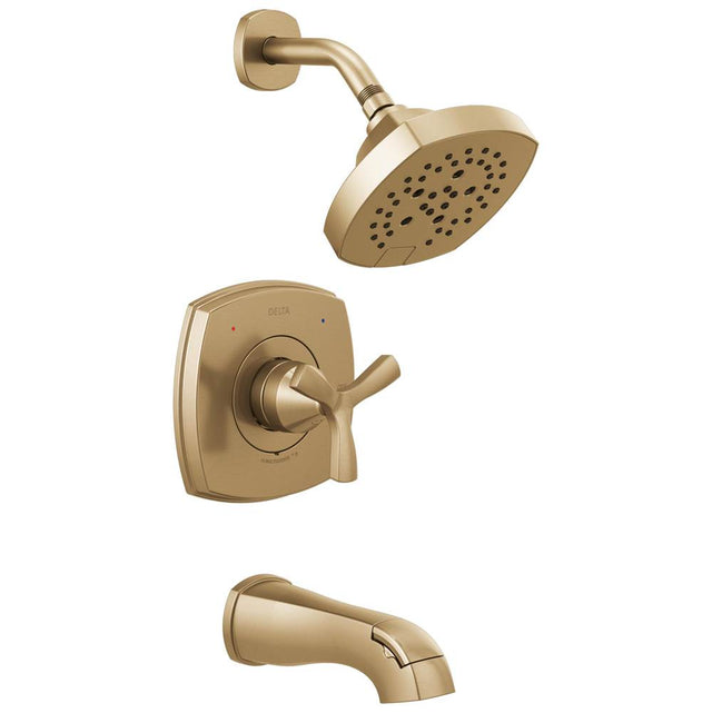 Delta Faucet - Stryke 14 Series Tub and Shower - Lumicoat Champagne Bronze