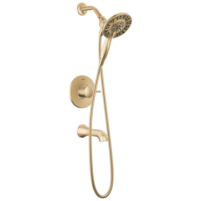 Delta Faucet - AlbionE Monitor 14 Series Tub and Shower Trim Only with In2ition Hand Shower - Champagne Bronze