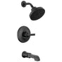 Delta Faucet - TetraE Monitor 14 Series Tub & Shower Trim - Matte Black