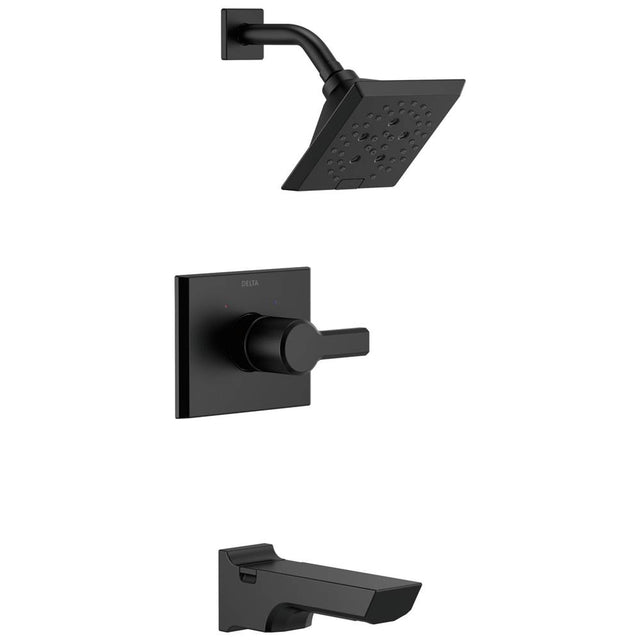 Delta Faucet - PivotalE Monitor 14 Series H2OKineticTub and Shower Trim - Matte Black