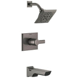 Delta Faucet - PivotalE Monitor 14 Series H2OKineticTub and Shower Trim - LumicoatÂ® Black Stainless