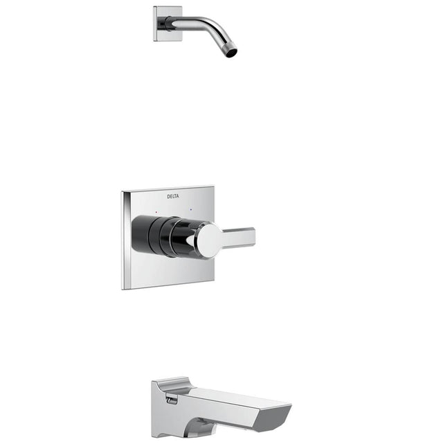 Delta Faucet - PivotalE Monitor 14 Series Tub and Shower Trim - Less Head - LumicoatÂ® Chrome