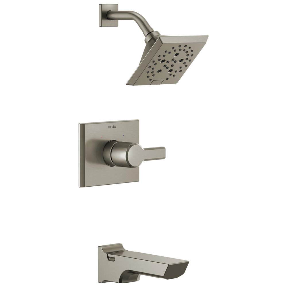 Delta Faucet - PivotalE Monitor 14 Series H2OKineticTub and Shower Trim - LumicoatÂ® Stainless