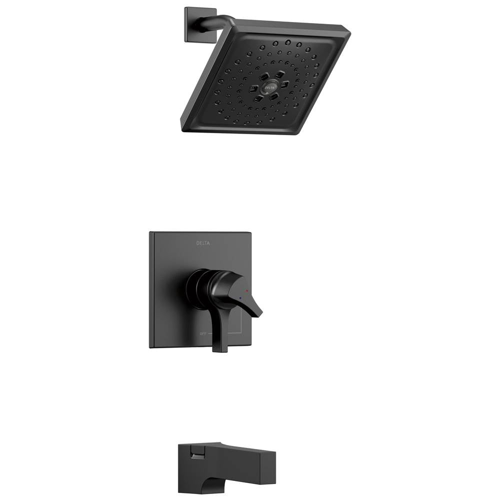 Delta Faucet - Zura Monitor 17 Series H2OKineticTub and Shower Trim - Matte Black