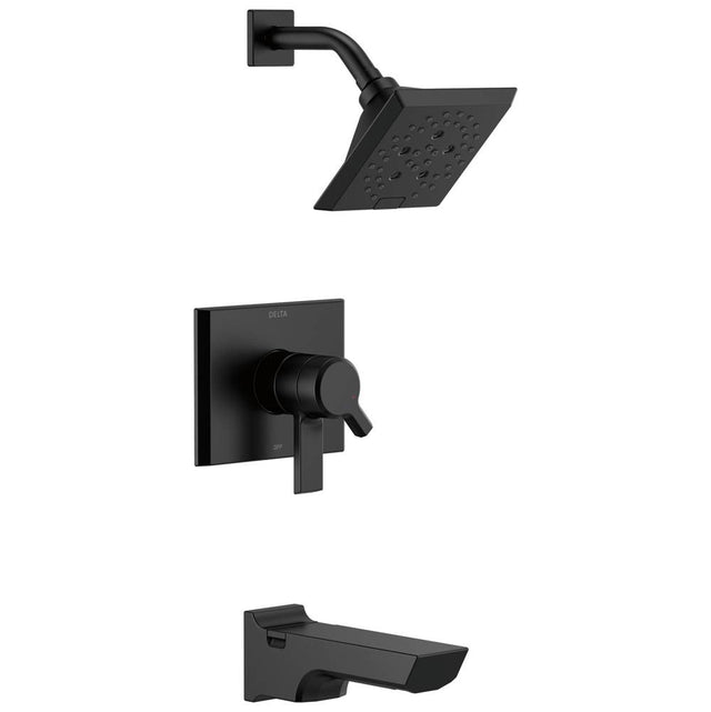 Delta Faucet - PivotalE Monitor 17 Series H2OKineticTub and Shower Trim - Matte Black