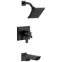 Delta Faucet - PivotalE Monitor 17 Series H2OKineticTub and Shower Trim - Matte Black