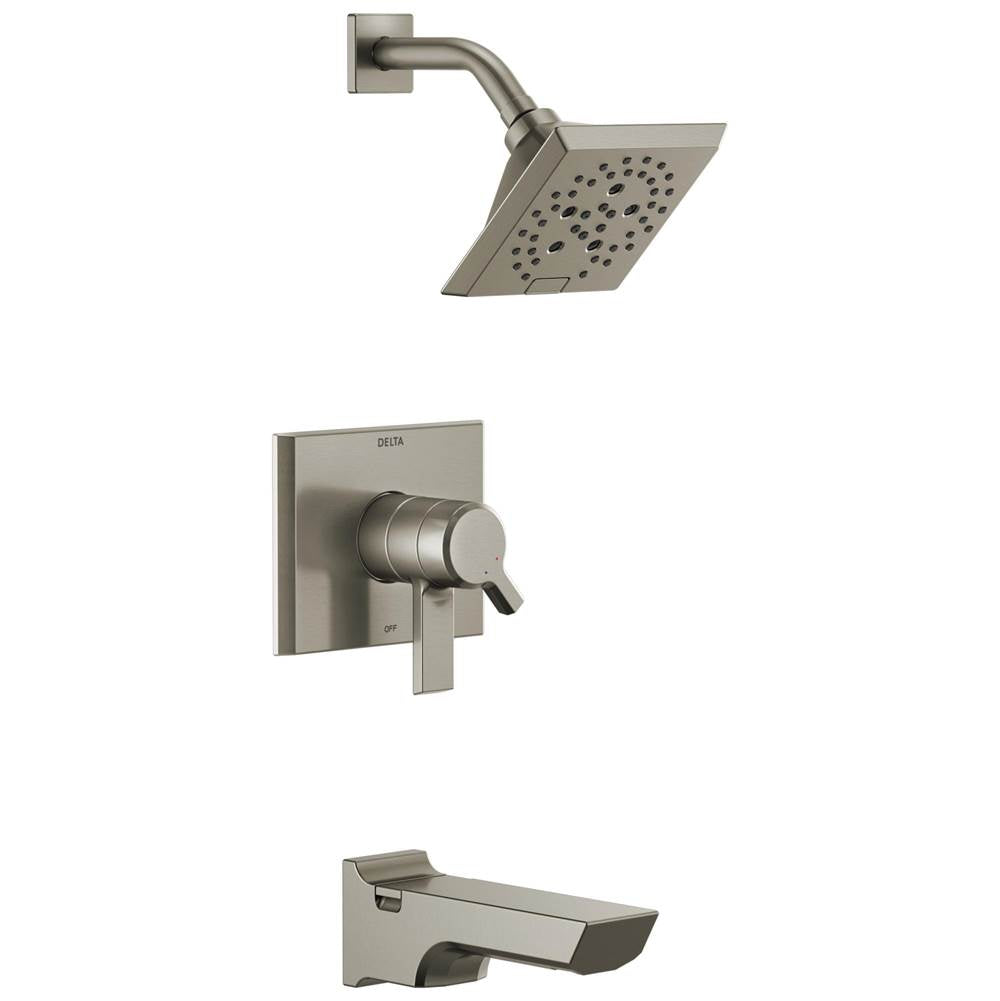 Delta Faucet - PivotalE Monitor 17 Series H2OKineticTub and Shower Trim - LumicoatÂ® Stainless