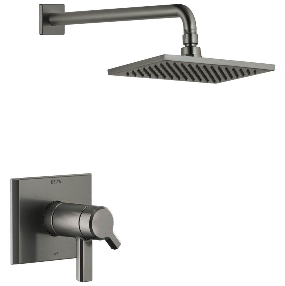 Delta Faucet - PivotalE TempAssure 17T Series H2OKineticShower Trim - LumicoatÂ® Black Stainless