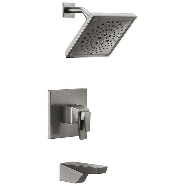 Delta Faucet - TrillianE TempAssure 17T Series Tub & Shower Trim - LumicoatÂ® Black Stainless
