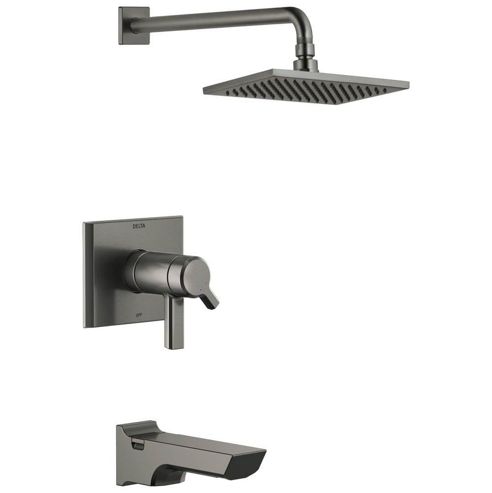 Delta Faucet - PivotalE TempAssure 17T Series H2OKineticTub & Shower Trim - LumicoatÂ® Black Stainless