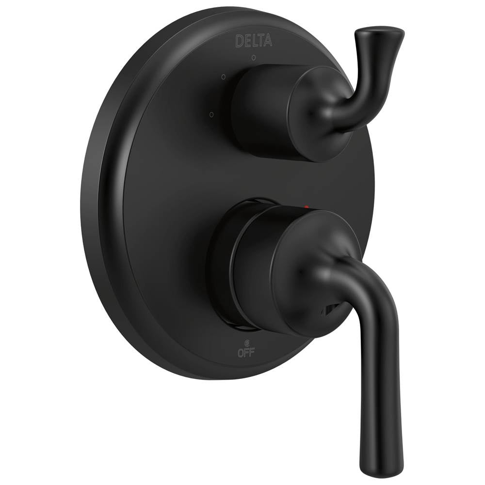 Delta Faucet - KayraE Two-Handle Monitor 14 Series Valve Trim with 3-Setting Integrated Diverter - Matte Black