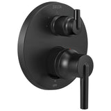 Delta Faucet - Trinsic Contemporary Monitor 14 Series Valve Trim with 3-Setting Integrated Diverter - Matte Black