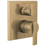 Delta Faucet - Ara Angular Modern Monitor 14 Series Valve Trim with 3-Setting Integrated Diverter - Champagne Bronze