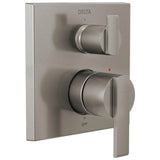 Delta Faucet - Ara Angular Modern Monitor 14 Series Valve Trim with 3-Setting Integrated Diverter - Stainless
