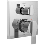 Ara Angular Modern Monitor 14 Series Valve Trim with 3-Setting Integrated Diverter