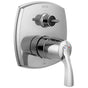 Delta Faucet - Stryke 14 Series Integrated Diverter Trim with Three Function Diverter Less Diverter Handle - Lumicoat Chrome
