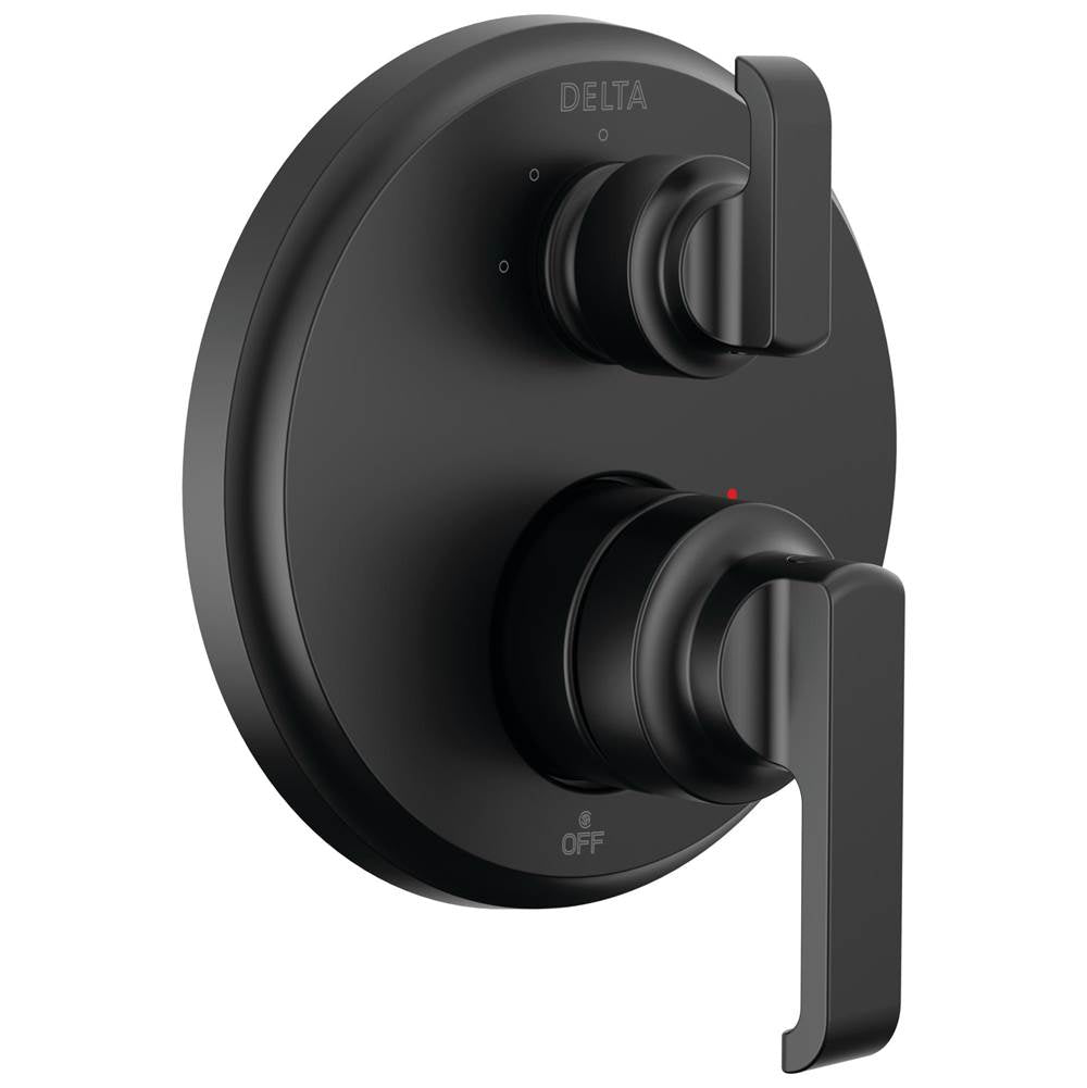 Delta Faucet - TetraE 14 Series Integrated Diverter Trim with 3-Setting - Matte Black