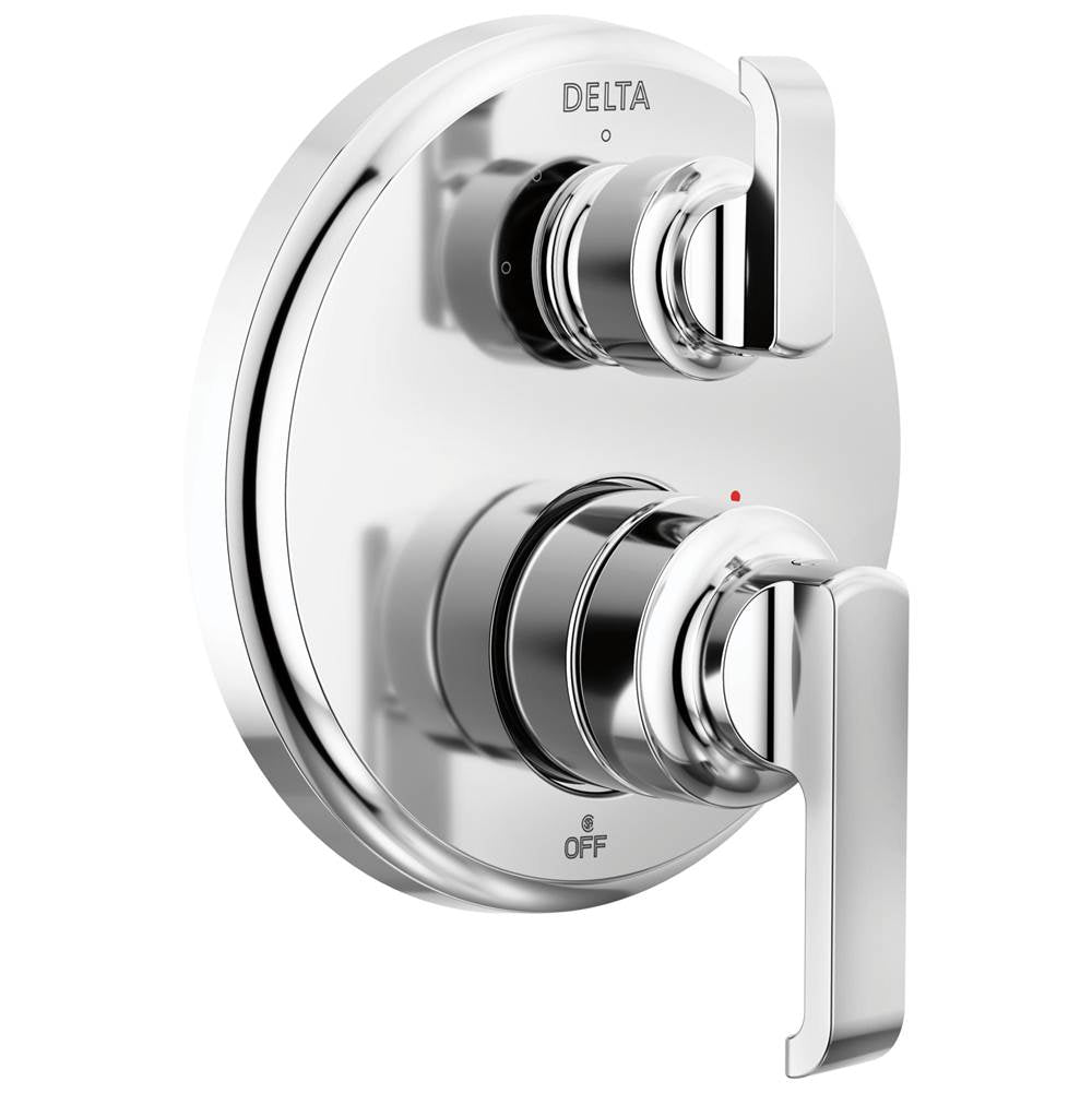 Delta Faucet - TetraE 14 Series Integrated Diverter Trim with 3-Setting - LumicoatÂ® Chrome