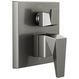 Delta Faucet - TrillianE Two-Handle Monitor 14 Series Valve Trim with 6-Setting Diverter - LumicoatÂ® Black Stainless