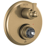 Delta Faucet - DorvalE Traditional 2-Handle Monitor 14 Series Valve Trim with 6 Setting Diverter - Champagne Bronze