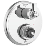 Delta Faucet - DorvalE Traditional 2-Handle Monitor 14 Series Valve Trim with 6 Setting Diverter - Chrome