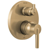 Delta Faucet - Trinsic Contemporary Monitor 14 Series Valve Trim with 6-Setting Integrated Diverter - Champagne Bronze