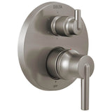 Delta Faucet - Trinsic Contemporary Two Handle Monitor 14 Series Valve Trim with 6-Setting Integrated Diverter - Stainless
