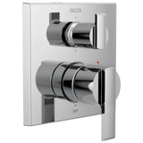 Delta Faucet - Ara Angular Modern Monitor 14 Series Valve Trim with 6-Setting Integrated Diverter - Chrome