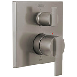 Delta Faucet - Ara Angular Modern Monitor 14 Series Valve Trim with 6-Setting Integrated Diverter - Stainless