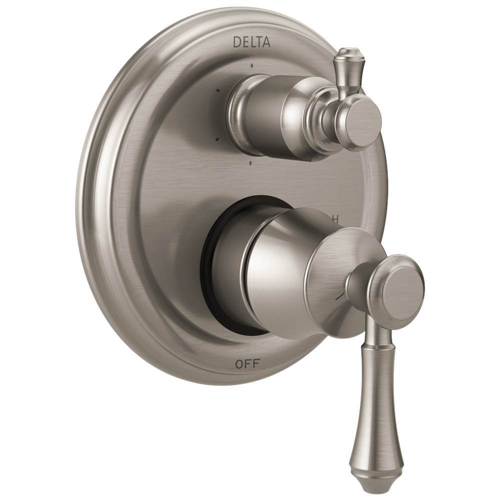CassidyE Traditional 2-Handle Monitor 14 Series Valve Trim with 6-Setting Integrated Diverter