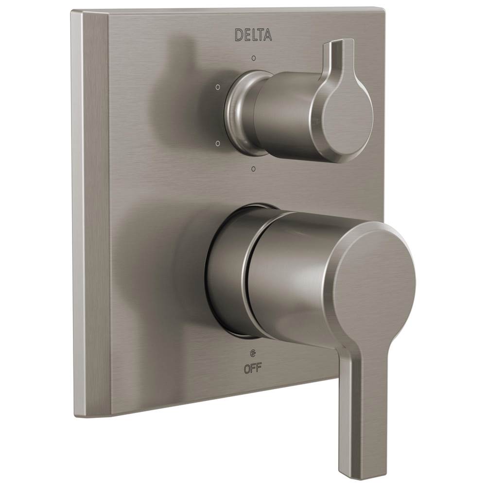 Delta Faucet - PivotalE 14 Series Integrated Diverter Trim - 6 Function Diverter - LumicoatÂ® Stainless