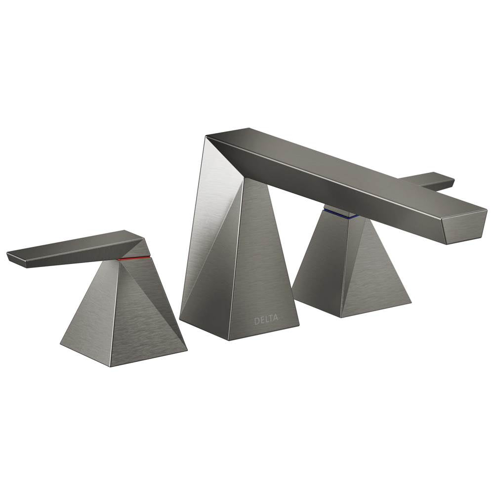 Delta Faucet - TrillianE Two-Handle Roman Tub Trim - LumicoatÂ® Black Stainless