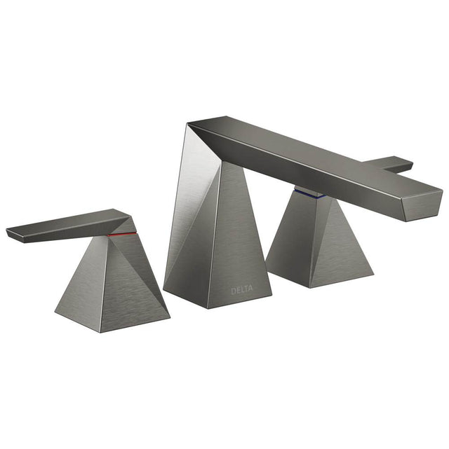 Delta Faucet - TrillianE Two-Handle Roman Tub Trim - LumicoatÂ® Black Stainless