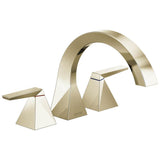 Delta Faucet - TrillianE Two-Handle Roman Tub Trim - LumicoatÂ® Polished Nickel