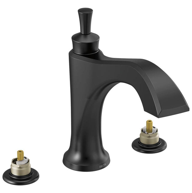 Delta Faucet - DorvalE Roman Tub Trim - Less Handles - Matte Black