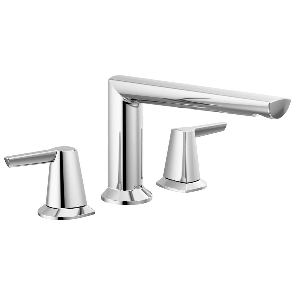 Delta Faucet - GaleonE 3-Hole Roman Tub Trim - LumicoatÂ® Chrome
