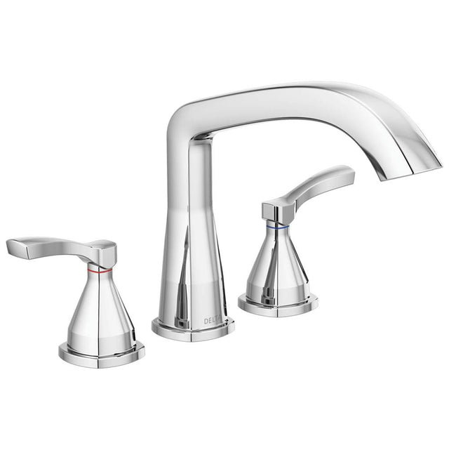 Delta Faucet - Stryke Three Hole Roman Tub Trim - Lumicoat Chrome