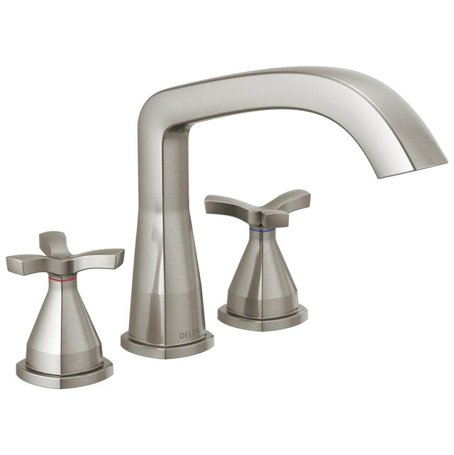 Delta Faucet - Stryke Three Hole Roman Tub Trim - Lumicoat Stainless