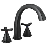 Delta Faucet - Stryke Three Hole Roman Tub Trim - Matte Black