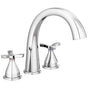 Delta Faucet - Stryke Three Hole Roman Tub Trim - Lumicoat Chrome