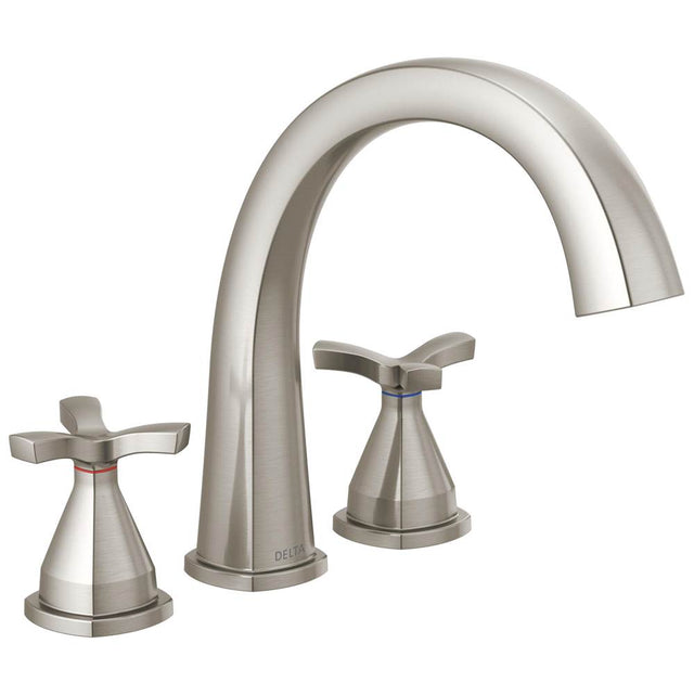 Delta Faucet - Stryke Three Hole Roman Tub Trim - Lumicoat Stainless