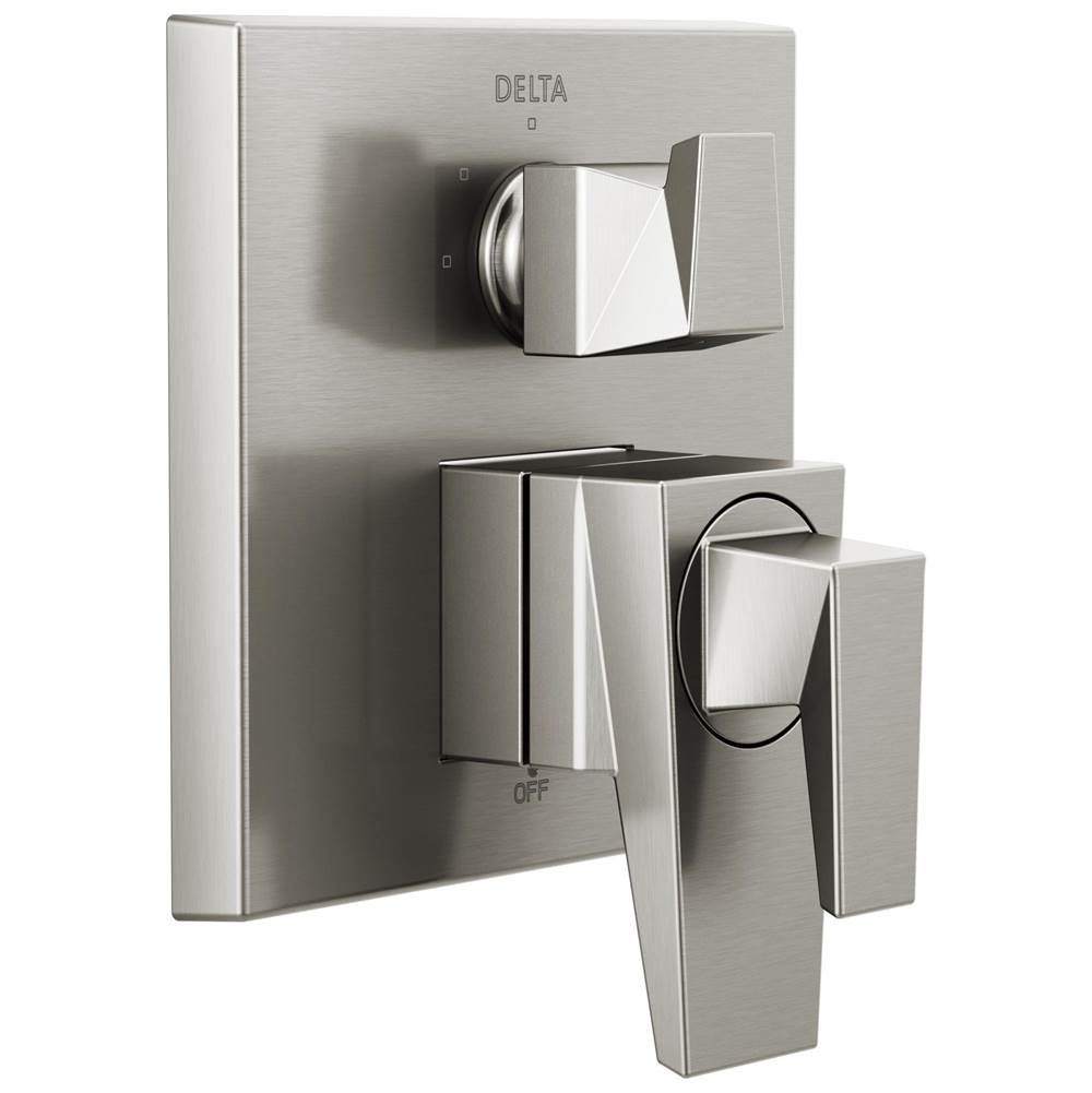 Delta Faucet - TrillianE Two-Handle Monitor 17 Series Valve Trim with 3-Setting Diverter - LumicoatÂ® Stainless
